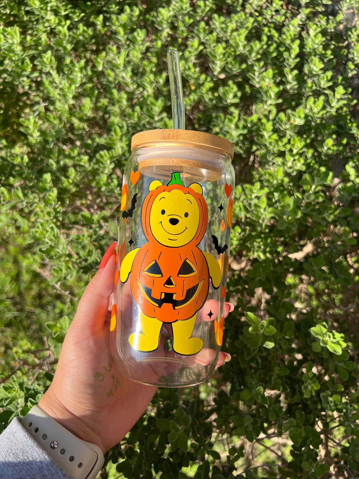 Pumpkin glass cup