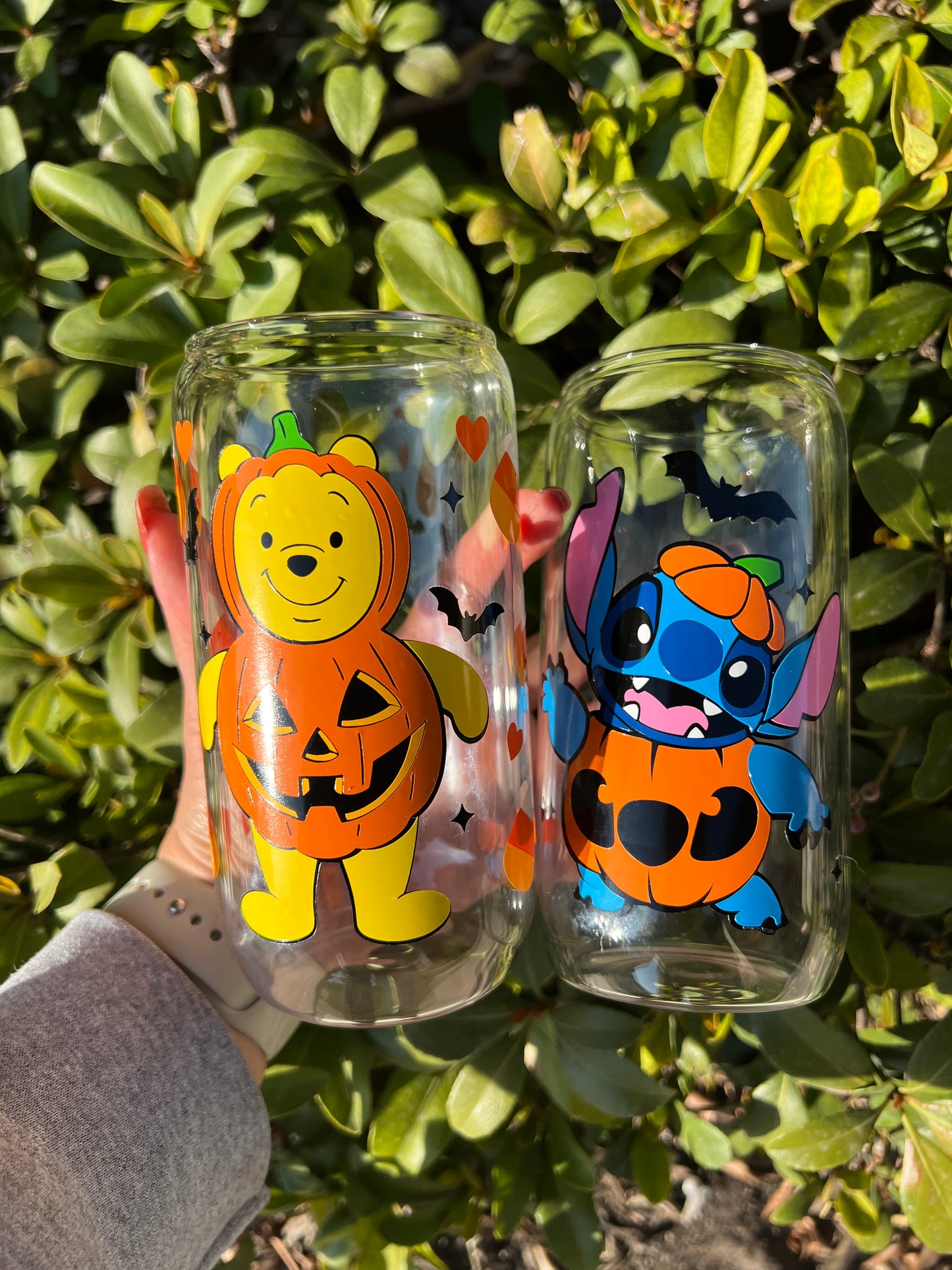 Pumpkin glass cup