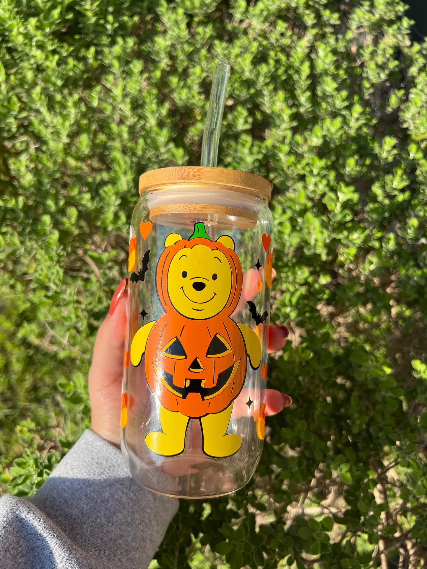 Pumpkin glass cup