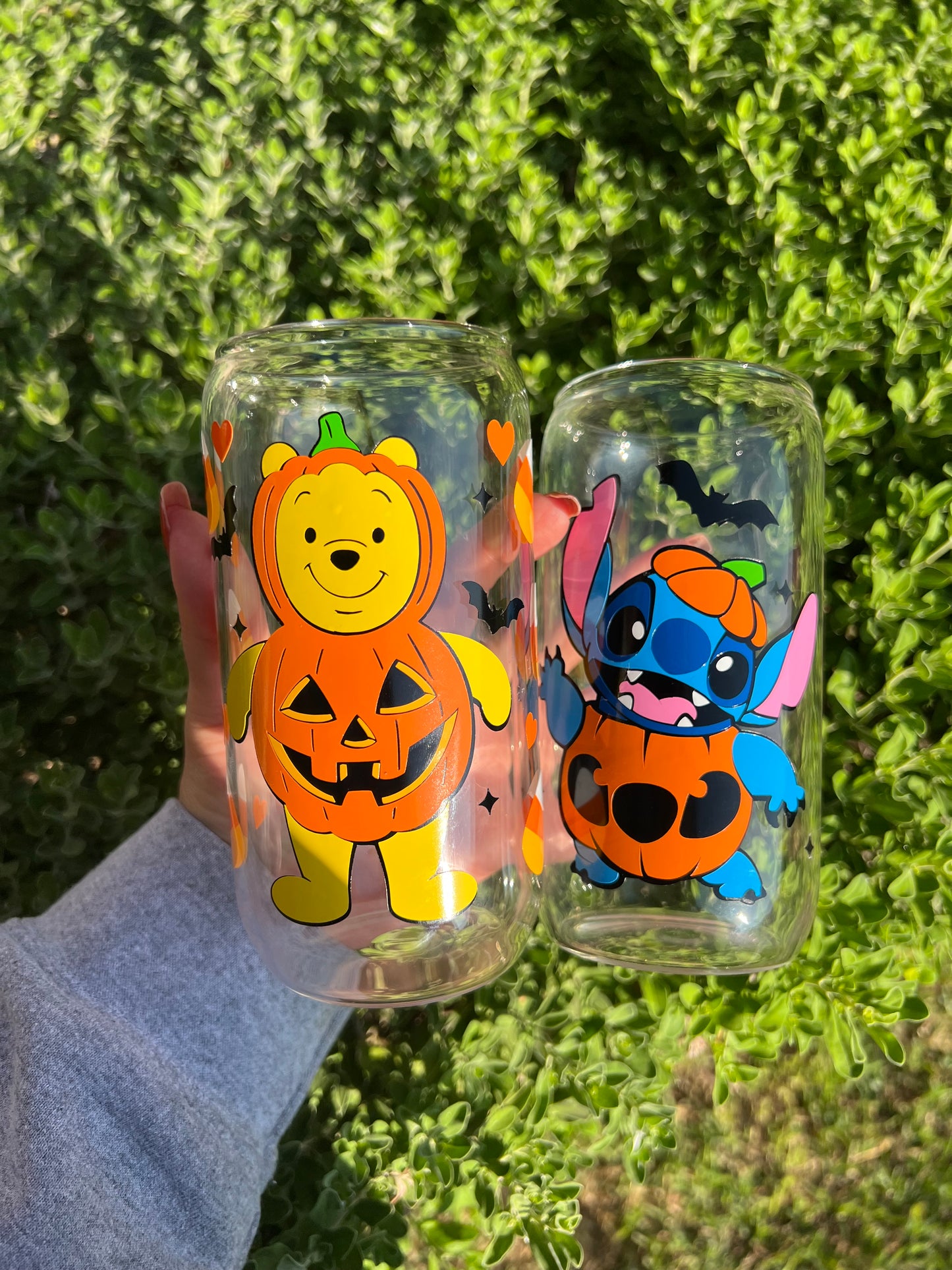 Pumpkin glass cup